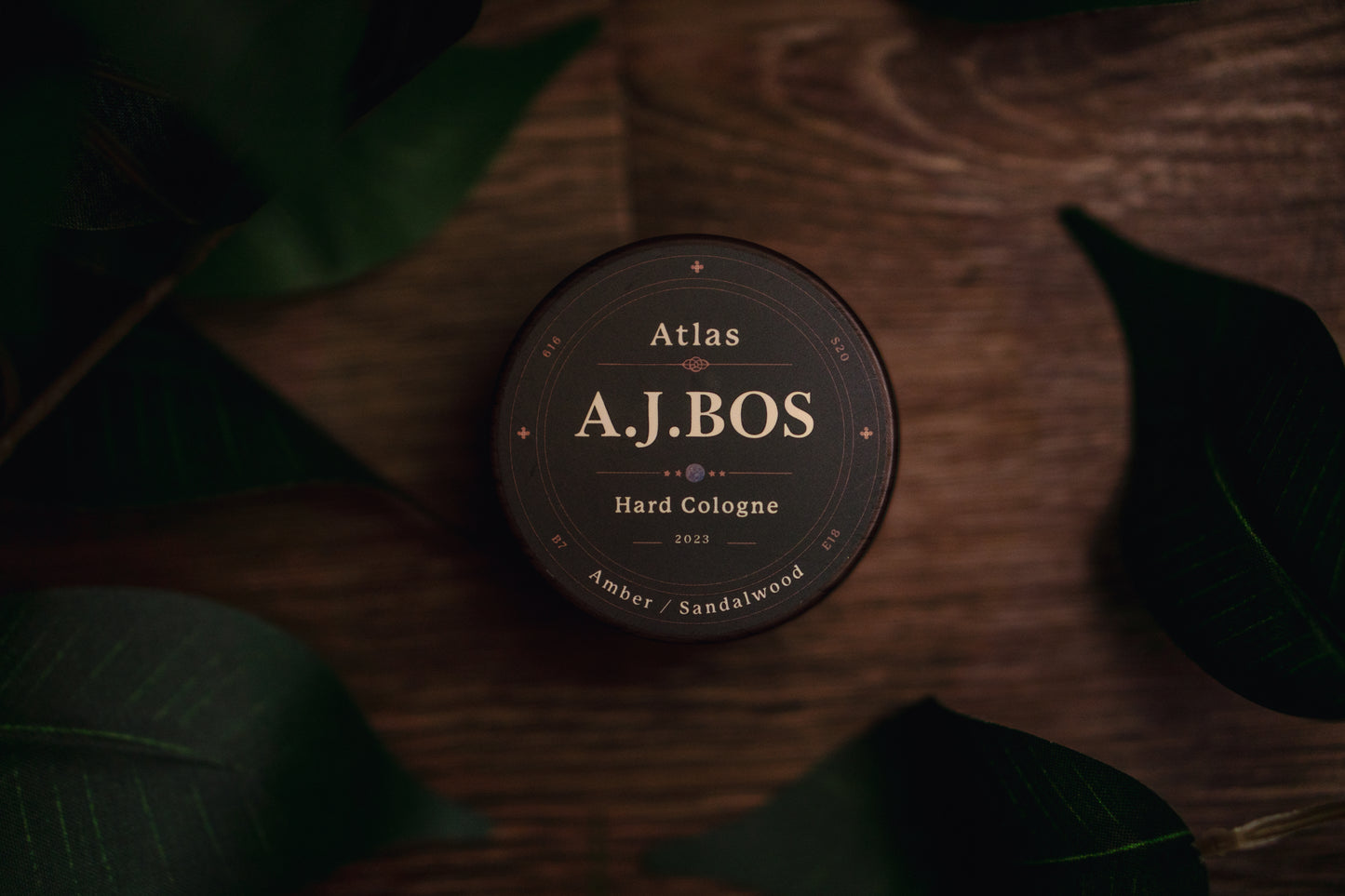 NEW A.J.BOS X Atlas Men’s Solid Cologne- Amber/Sandalwood 30g/1oz Made In USA