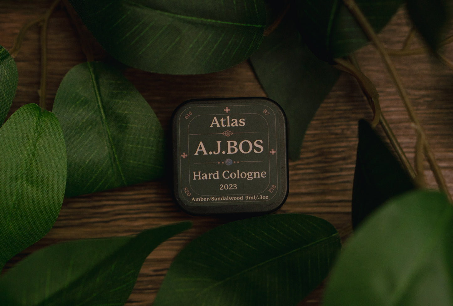 NEW A.J.BOS X Atlas Men’s Solid Cologne- Amber/Sandalwood 30g/1oz Made In USA