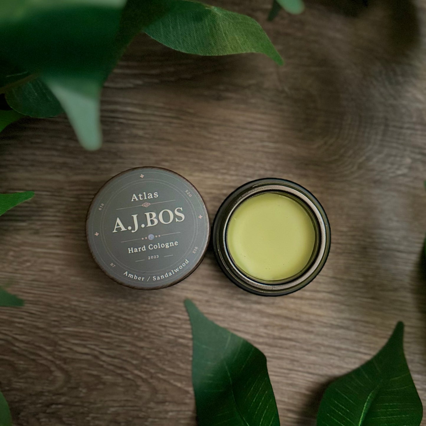 NEW A.J.BOS X Atlas Men’s Solid Cologne- Amber/Sandalwood 30g/1oz Made In USA